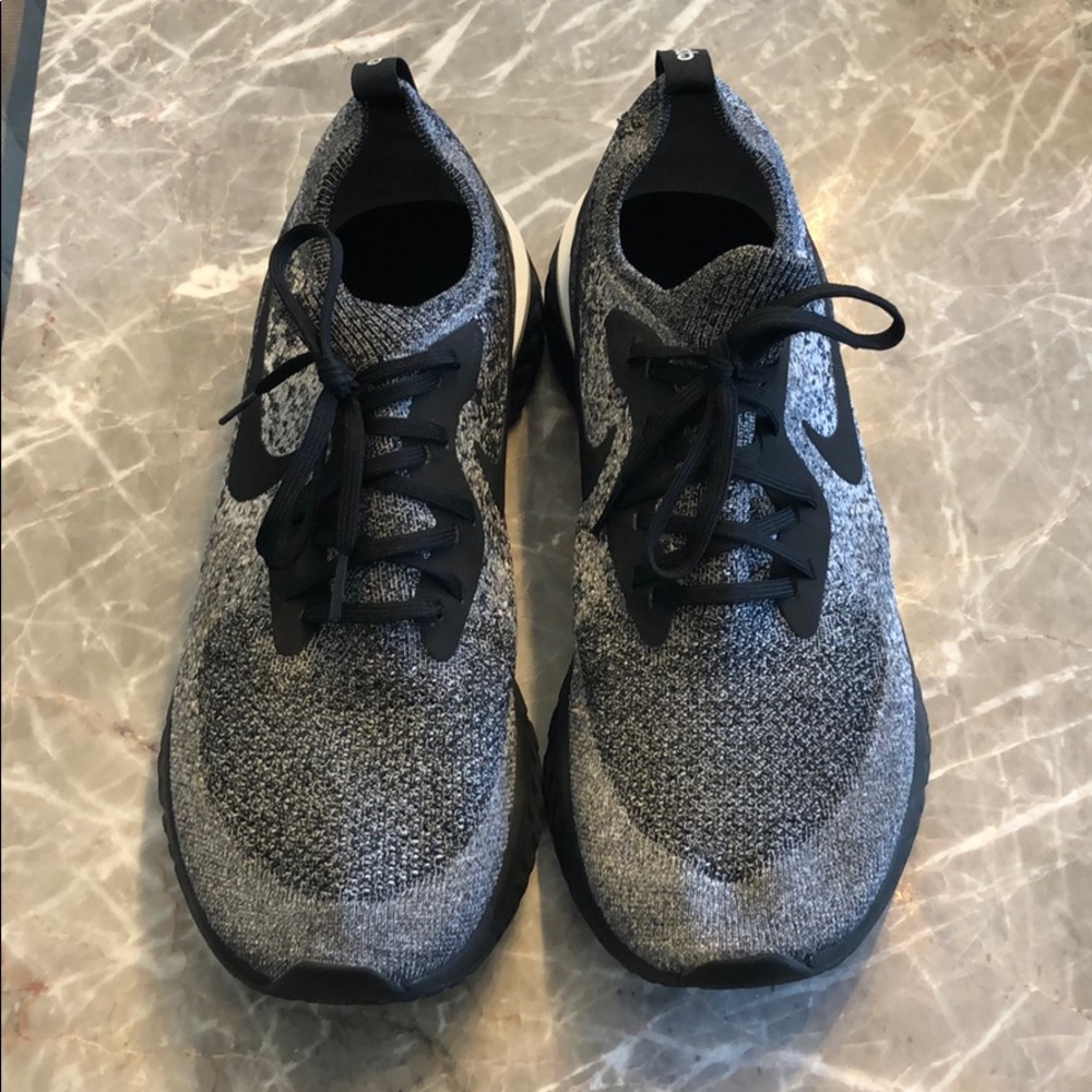 Nike Epic React Flyknit “cookies and cream” shoes